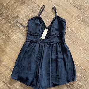 Navy blue romper